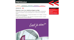 Desktop Screenshot of pressision.nl