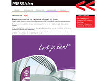Tablet Screenshot of pressision.nl